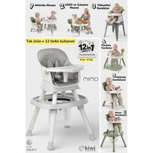 Kiwi Mimo 12’si 1 Arada Çok Fonksiyonlu Mama Sandalyesi – Oyun & Aktivite Masası , Yükseltici