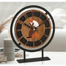 Braventa Collection Dekoratif Desenli Masa Saati