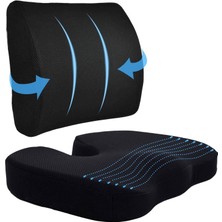 Braventa Collection Visco Planet Oturma Minderi Bel Yastığı Bel Destek Yastığı Ortopedik Visco Yastık Boyun Yastığı Orto