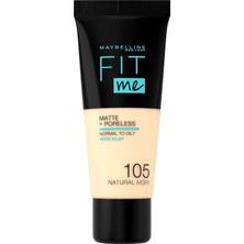Braventa Collection New York Fit Me Matte+Poreless Fondöten - 105 Natural Ivory (30 Ml)