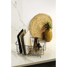 Braventa Collection Sas Haus Ömür Boyu Paslanmaz Bulaşıklık Bulaşık Sepeti Tek Katlı Tabaklık Siyah