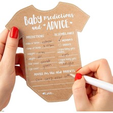 Braventa Collection Kate Aspen Bebek Tahmin Kartları Bebek Duşu/tavsiye Kartları/bebek Duş Süslemeleri, (50'li Set), Tek