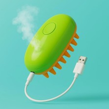 Braventa Collection Suwors USB Şarjlı Buharlı Evcil Hayvan Fırçası – Su Hazneli Tüy Temizleme ve Masaj Fırçası | Kedi &