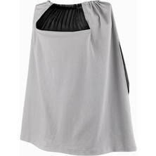 Braventa Collection Babyjem Tül Pencereli Emzirme Örtüsü (Gri)