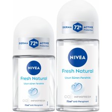 Braventa Collection Kadın Roll-On Deodorant Fresh Natural ve Mini Roll-On 25ML, 72 Saat Anti-Perspirant Terlemeye Karşı