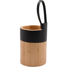 Mien Bambu Siyah Askılı Kaşıklık 11X17X14,5CM