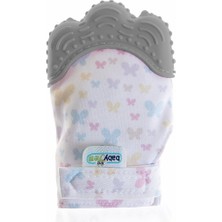 Braventa Collection Babyjem Diş Kaşıyıcı Eldiven Gri Kelebek