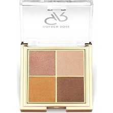 Braventa Collection Golden Rose Quattro Eyeshadow Palette No:07 Bronze Vision - Far