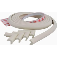 Braventa Collection Miny Baby Unisex Mini Kenar ve Köşe Koruyucu Seti, Krem