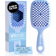 Braventa Collection Fhı Unbrush Islak ve Kuru Havalandırmalı Dolaşık Açıcı Saç Fırçası, Deniz Salyangozu Açık Mavi