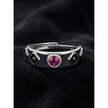 Erdobia 925 Ayar Gümüş Yakut Taşlı Howl's Moving Castle Sophie'nin Yüzüğü - Kadın (Ayarlanabilir)