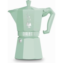 Braventa Collection - Exclusive: 6 Cups Ocak Üstü Espresso Pişirici - 270ML - Yeşil Renk - Alüminyum Gövde - Patentli Gü