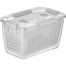 Braventa Collection Selka Home - Lavin 2 Litre Açık Gri Saklama Kabı