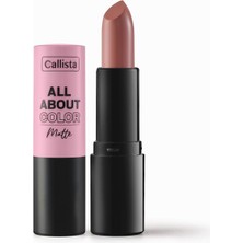 Braventa Collection All About Color Matte Lipstick Mat Görünümlü Ruj 507 Me More, Nude