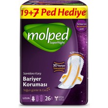 Braventa Collection Molped Supernight Ultra Hijyenik Ped Uzun Dev Ekonomik 26 Adet