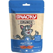 Braventa Collection Snacky Kedi Crunch Ödül Anti-Age Somonlu (Yaşlanma Karşıtı) 60GR