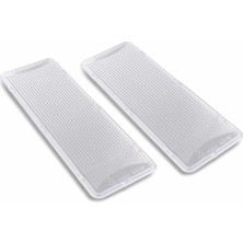 Braventa Collection Dl-Pro 264984 00264984 Için 2 x Lamba Kapağı Dhl. Dhu. Dke. Dwb. Dwt. Dww. 175X60MM Davlumbaz Için L