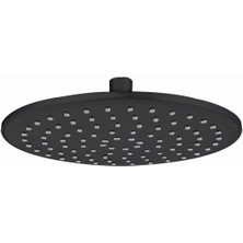 Braventa Collection Tepe Duş Başlığı Oval Ø23 cm KTD121 (Siyah)