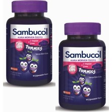Braventa Collection Sambucol Kids Yummies Kara Mürver 60 Adet 2'li