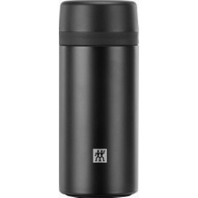 Braventa Collection Zwilling Thermo Çay Demlikli Matara, Paslanmaz Çelik, Siyah, 420 ml