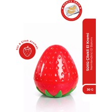 Bio Asia Sütlü Çilek El Kremi – Yumuşatıcı, Mis Kokulu Yoğun Nemlendirme 30 gr