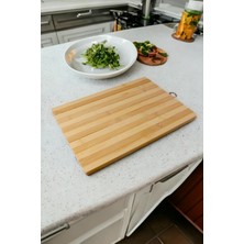 Braventa Collection Bambu Kesme Tahtası Antibakteriel Yıkanabilir Doğrama Tahtası Dikdörtgen 24 * 34CM Büyük Boy