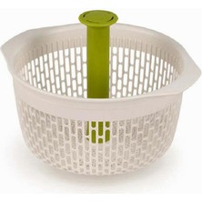Braventa Collection Joseph Joseph Spindola Salata Süzgeci, Lavabo Için, Beyaz/yeşil