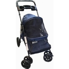 Braventa Collection Tommy Evcil Hayvan Arabası 74,5X46,5X97,5 cm Lacivert Max 15 kg