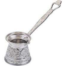 Braventa Collection 5 Zamak Döküm Kahve Cezvesi 4-5 Kişilik Gümüş & Nikel Rengi