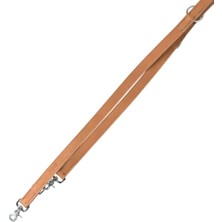 Braventa Collection Köpek Gezdirme Kayışı Gerçek Kalın Deri 2m 20 mm M-L Kahverengi