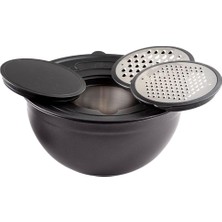 Braventa Collection Jumbo Globe Siyah 5 Parça Rendeli Saklama Kabı