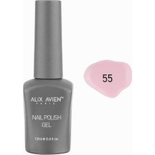 Braventa Collection Alıx Avıen Açık Pembe Kalıcı Oje 55-Yoğun Renk Veren Jel Oje 12 Ml-Nail Uv Gel Polish 55