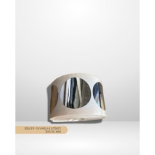 Çankaya Premium Parlak Metalize Silver Yuvarlak Kesim Etiket Sticker 30X30 Mm (3cm)