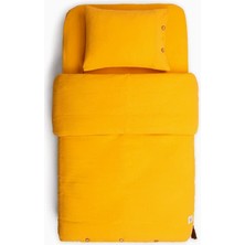 Braventa Collection Funnababy Muslin 2'li Nevresim Seti, Marigold, Hardal, 100 x 150 cm