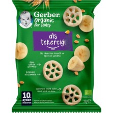 Braventa Collection Gerber Organic Diş Tekerciği Tahıl Bazlı ve Muzlu Bebek ve Küçük Çocuk Ek Gıdası 28G