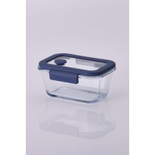 Braventa Collection Glace Vakumlu Cam Saklama Kabı 460 ml Mavi