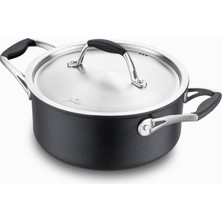 Braventa Collection Jumbo New Moment Diamond Siyah Derin Tencere 20 cm