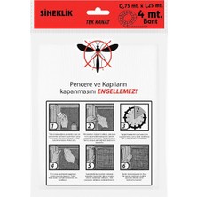 Braventa Collection Proalet Tek Kanat Pratik Sineklik, 0.75 M x 1.25 M Tül, Kapı & Pencere Uyumlu, 4 M Yapıştırma Bantlı