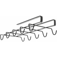 Braventa Collection Metaltex My Mug-Bardak Askısı Touchtherm Kaplama Siyah, 28X14X6CM