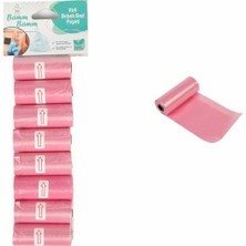 Braventa Collection Bamm Bamm Kirli Bebek Bezi Poşeti Çanta Boy Pembe 8 Rulo (120 Adet)