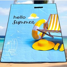 Braventa Collection Piknik Örtüsü Battaniyesi Katlanabilir Kamp ve Plaj Zemin Matı Hasırı Katlanır Deniz Malzemeleri 150