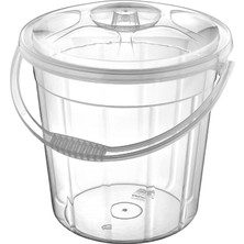 Braventa Collection Şeffaf 20 Lt Erzak Depolama Saklama Kovası