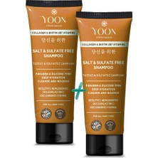 Braventa Collection Yoon 2'si 1 Arada Sülfatsız ve Tuzsuz Şampuan, Kolajen Biotin B7 Içerikli Parabensiz, Güçlendiren Be