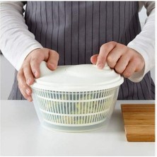 Braventa Collection Salata Kurutucu, Beyaz Renk Süzgeçli Beyaz 23 cm Kurutucu