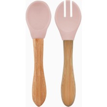 Braventa Collection Mama Kaşığı + Çatal - Pinky Pink