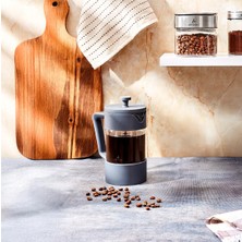 Braventa Collection Ar Yıldız Doppio Grey French Press 600 ml