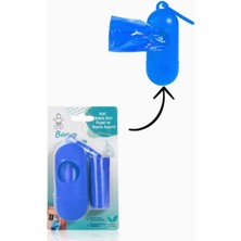 Braventa Collection Bamm Bamm Kirli Bebek Bezi Çöp Poşeti ve Çanta Boy Taşıma Çantası (Mavi)