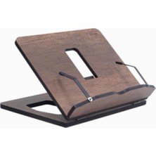 Braventa Collection Vigo Wood - Kitap Okuma Standı Büyük Boy (Ceviz)