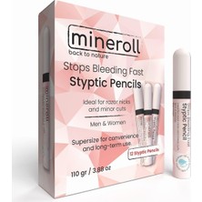 Braventa Collection Mineroll Kalem Kan Taşı, Erkekler ve Kadınlar Için Ufak Jilet Kesikleri ve Manikür Pedikür Uygulamal