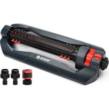 Braventa Collection 94112 3 Yollu Turbo Salınımlı Fıskiye, Büyük Bahçe ve Çim Için, Hızlı Bağlantı Başlangıç Seti, 4.499